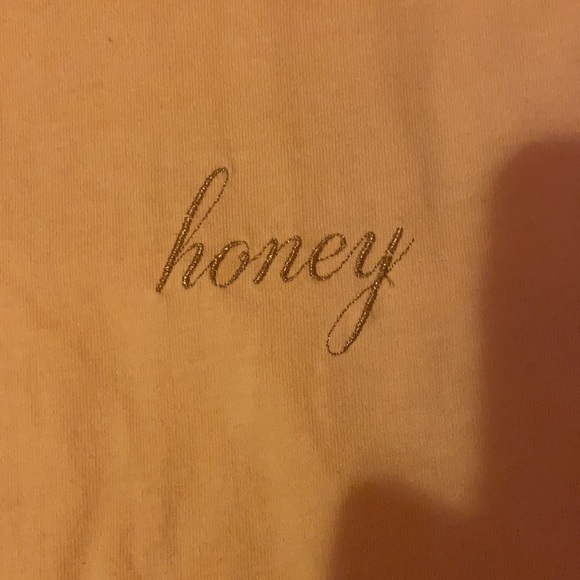 Brandy Melville John Galt Honey Cropped Sweatshirt - Picture 2 of 3